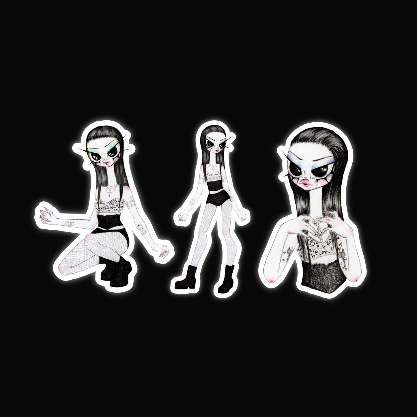 3 Pack of Stickers